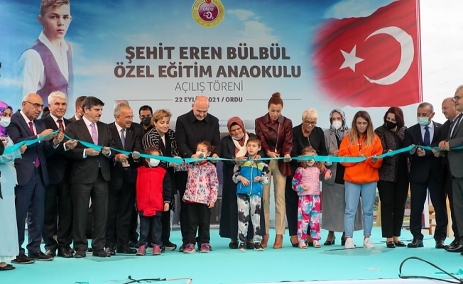 Şehit Eren Bülbül özel eğitim anaokulu törenle açıldı