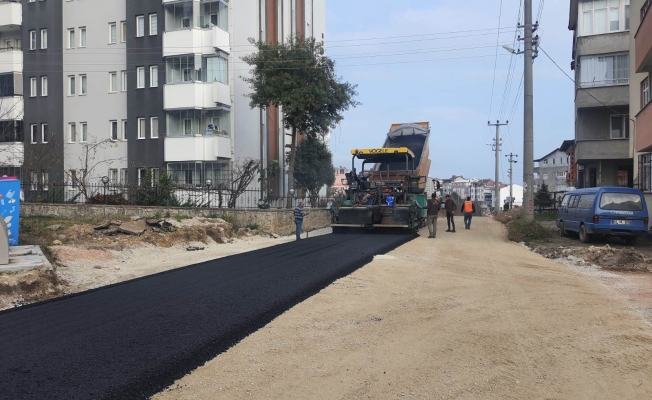 Fatsa’da sokaklara sıcak asfalt