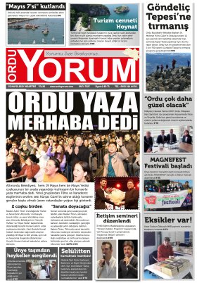 Ordu Yorum Gazetesi | Ordu nun En Güncel Haber Gazetesi - 23.05.2022 Manşeti