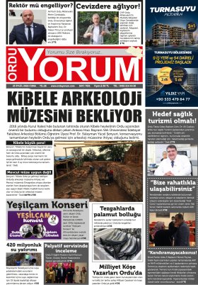 Ordu Yorum Gazetesi | Ordu nun En Güncel Haber Gazetesi - 23.09.2022 Manşeti